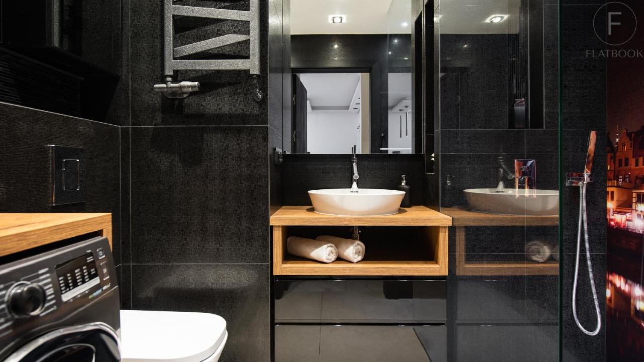 Flatbook Apartments Waterlane Island Spa With Riverview Danzig Exterior foto
