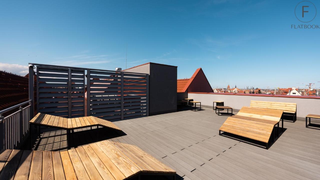 Flatbook Apartments Waterlane Island Spa With Riverview Danzig Exterior foto